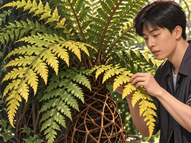 波士顿蕨根状茎怎么养?牢记薄肥勤施,叶片油绿不黄叶