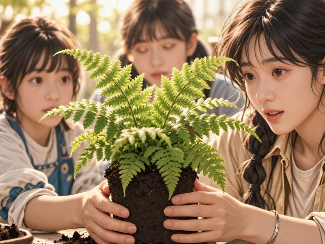 波士顿蕨幼苗移栽教程，治愈系绿植爆盆秘籍