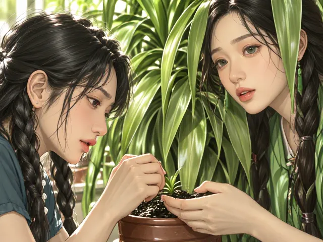 吊兰薄肥勤施防红蜘蛛,养出翠绿爆盆的秘诀