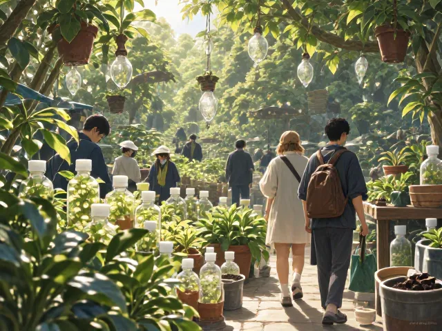 种子交易活跃区,白顶瓶子如何提供充足阳光助植物生长