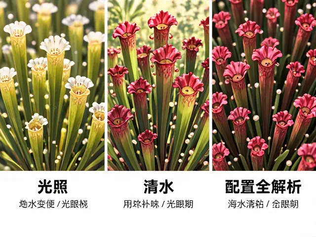 白顶瓶子草红瓶子草温带品种养护指南,光照、浇水与土壤配置全解析