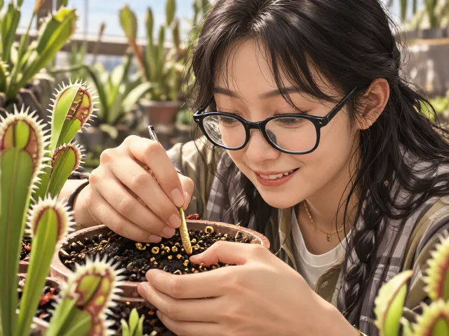 白顶瓶子草种子播种教程，眼镜蛇瓶子草繁殖指南