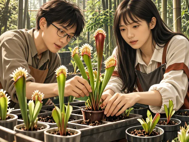 白顶瓶子草种子播种教程，眼镜蛇瓶子草繁殖指南