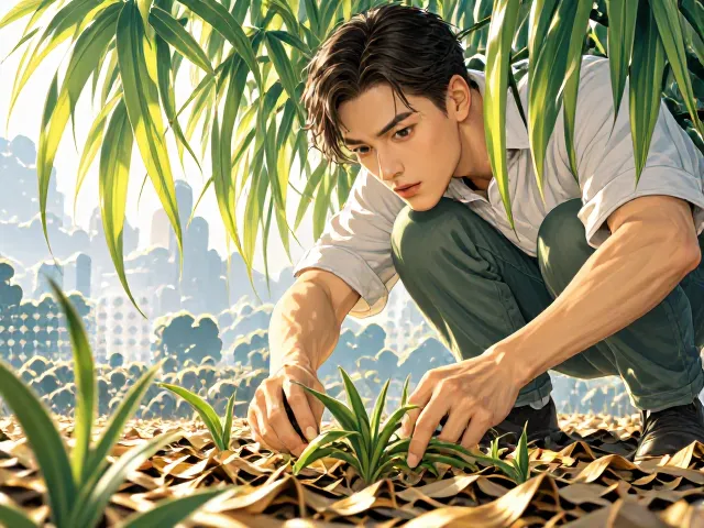 吊兰能吸附放射性物质吗？清理枯枝败叶后净化效果更显著