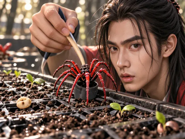 开普茅膏红蜘蛛防治,种子播种技巧与养护指南