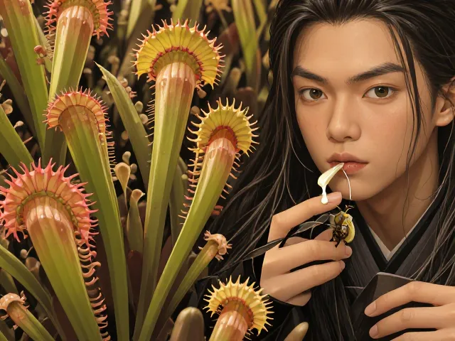 开普茅膏与帝汶茅膏菜对比,粘液如何粘附昆虫?
