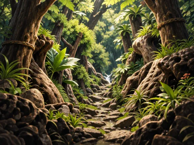 墨西哥系生态缸造景，打造中心生长点明显的微景观