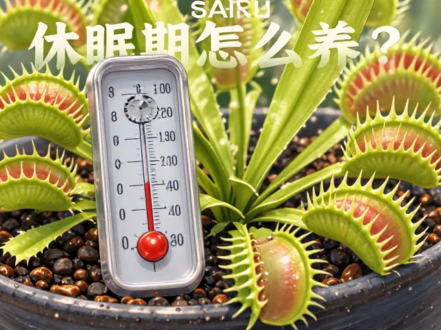 捕蝇草休眠期怎么养?减少浇水,温度计监控,安全度夏不烂根