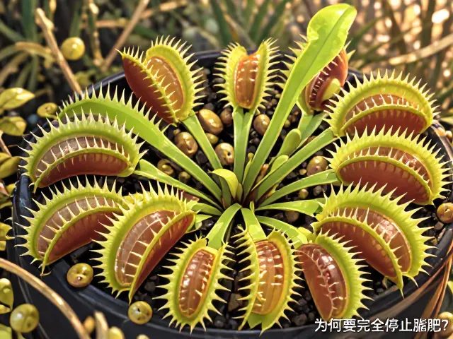 捕蝇草休眠期管理,落叶灌木级养护,为何要完全停止施肥?