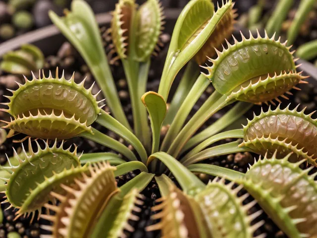 捕蝇草休眠是假死吗?看植株颜色判断状态,别误以为死了!