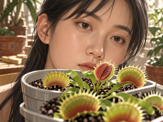 捕蝇草休眠期别施肥！移至室内避风处，安全越冬保命攻略