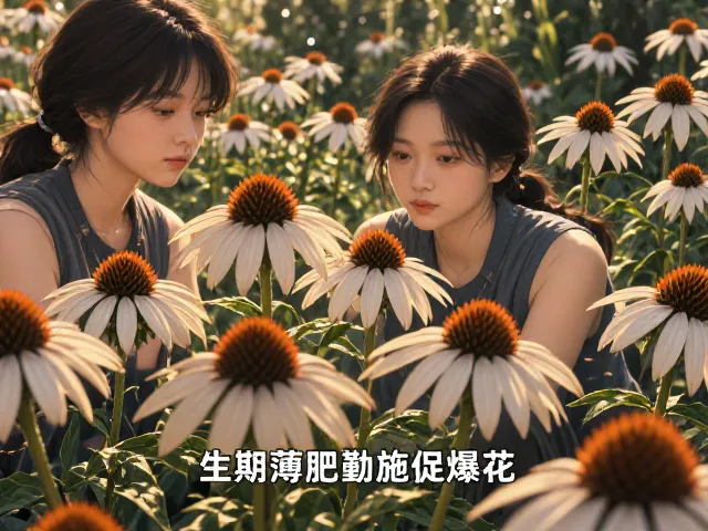 松果菊养护,忌积水防烂根,生长期薄肥勤施促爆花