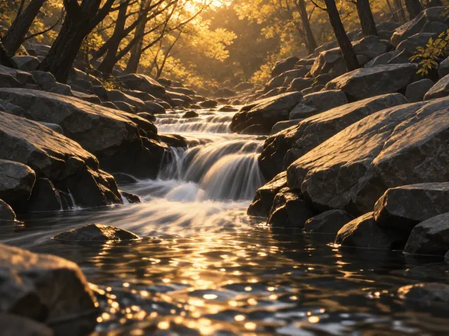 黄金时刻长曝光流水怎么拍?分场景参数套用指南