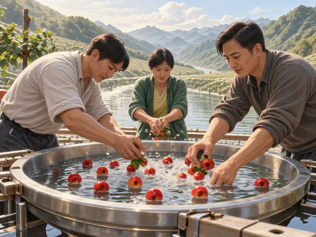 人工熟果精采与浮水筛选,山地种植区高效选果方案