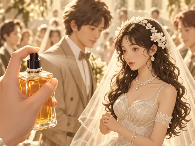 婚礼宴会喷香水位置,衣物内侧留香更久,持久芬芳不扰人