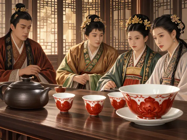 法门寺唐代茶具vs陈鸣远，釉里红品茗杯的古今茶器演变