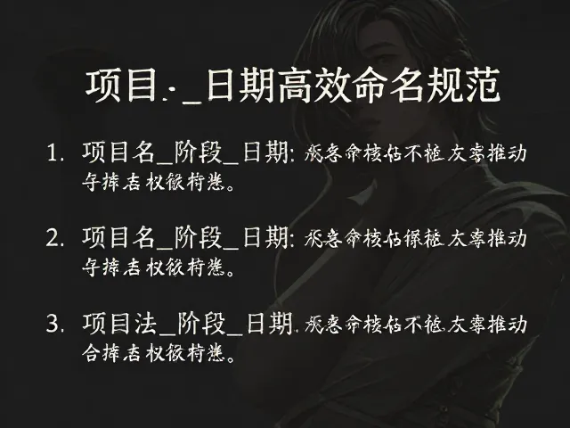项目名_阶段_日期的高效命名规范