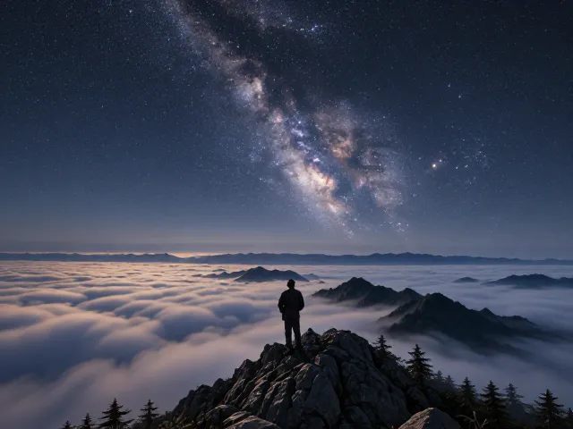 长曝光拍星空噪点咋控?山顶云海夜景拍摄全攻略