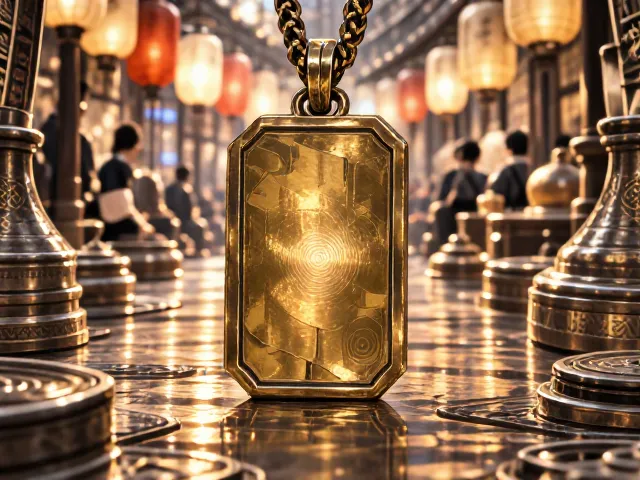 非遗手工锻造复古金银平锤吊坠,匠心工艺传承