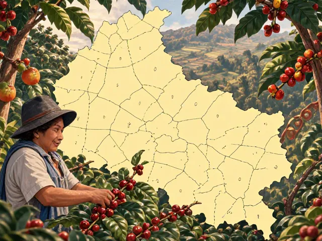 哥伦比亚咖啡的风味骨架与产地分布