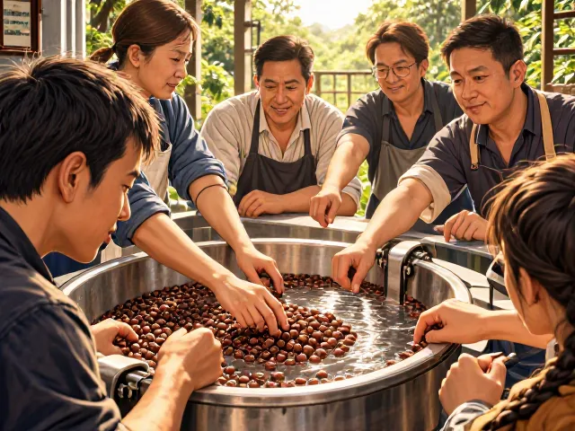 湿法处理与发酵过程的风味稳定性控制