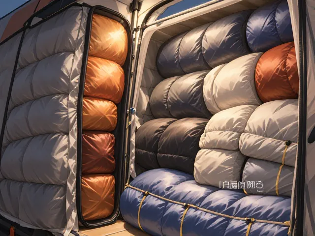 大件专属收纳术,帐篷主仓与睡袋仓分区收纳法