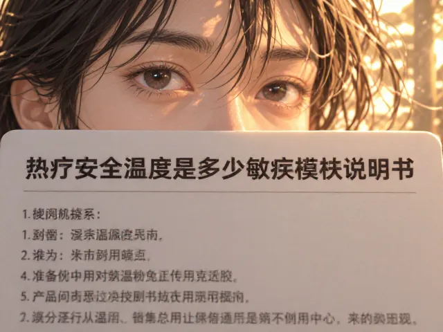 说明书中的关键参数解读与安全规范