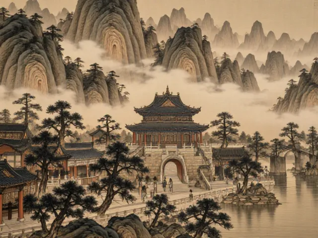 内画山水楼阁鉴赏，构图留白与画工精细度深度解析