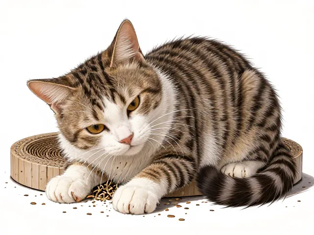 猫咪频繁抓挠应激？选对猫抓板缓解焦虑，告别破坏行为