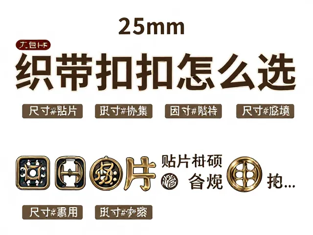 25mm织带扣怎么选?面料修复贴片与常用备件套装全攻略