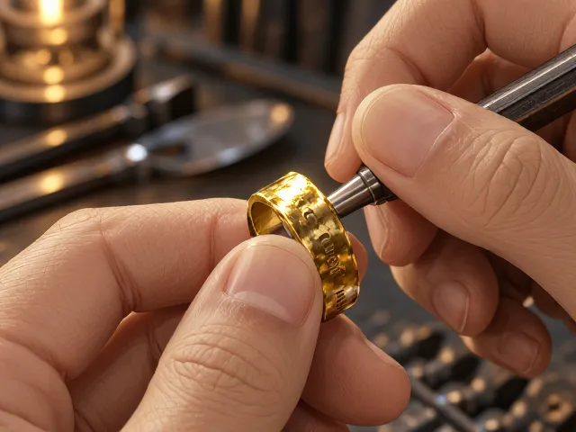 复古金银平锤手工戒指制作,基础纹理技法详解与避坑指南