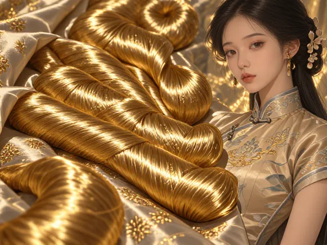 旗袍面料与金银线的搭配逻辑