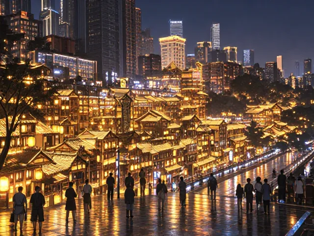 城市灯光亮起前，去这处夜景广场邂逅绝美户外夜景