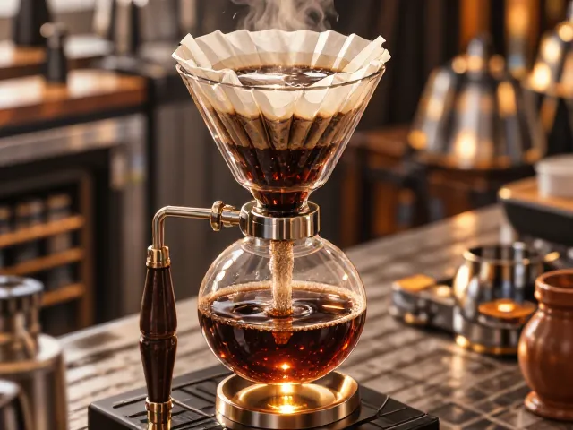 虹吸壶在呈现浅烘风味中的独特优势