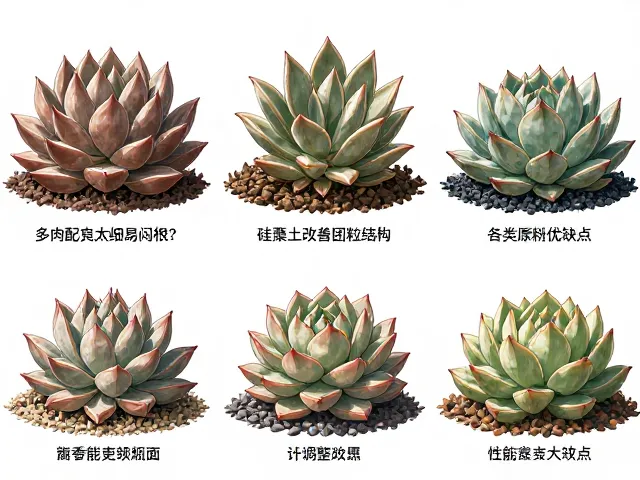 不同品种多肉的配土策略与调整建议