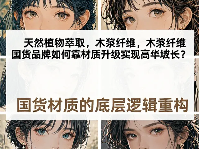 天然植物萃取,木浆纤维,国货品牌如何靠材质升级实现高速增长?