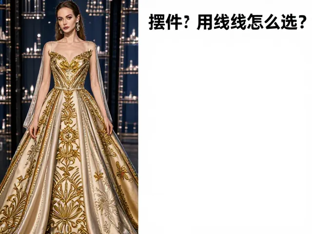 金银刺绣摆件用线怎么选?搭配舞台服装与礼服面料全攻略