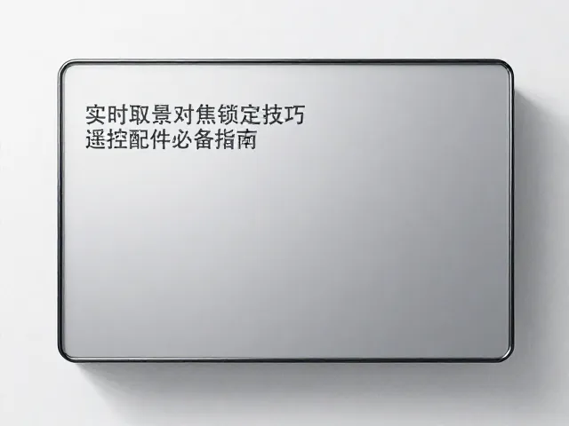 长曝光降噪怎么设？实时取景对焦锁定技巧，遥控配件必备指南