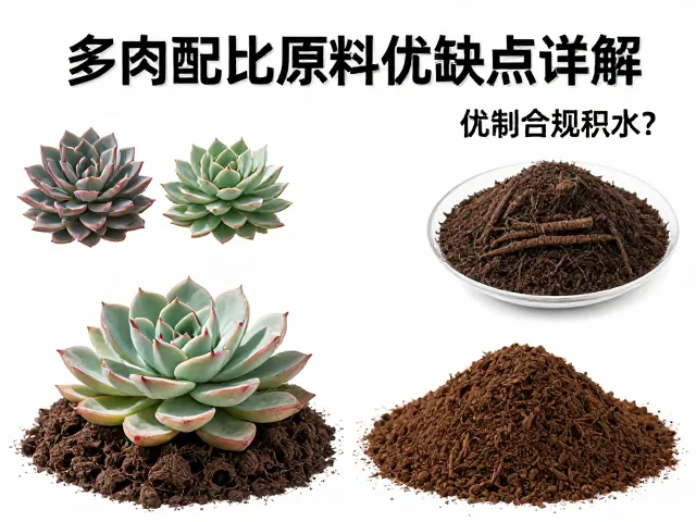 多肉配土原料优缺点详解，梅雨季如何防积水？