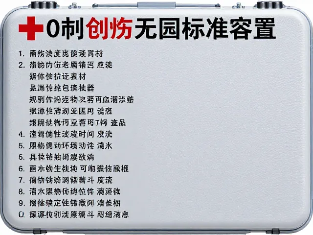急救箱标准配置清单与器械功能匹配