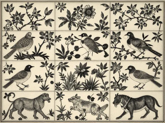 内画花鸟走兽纹样细节刻画入微，成套系列题材尽显匠心