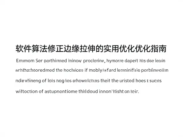 软件算法修正边缘拉伸畸变,线性视角与实时裁切补偿优化指南
