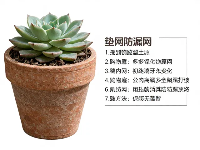 垫网防漏土的结构设计与安装细节