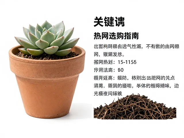 多肉花盆选购指南，简约素陶风，垫网防漏土全解析