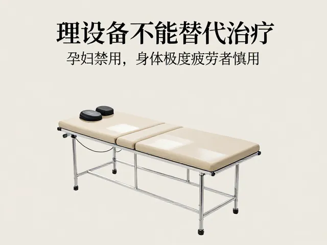 理疗设备不能替代治疗！孕妇禁用，身体极度疲劳者慎用