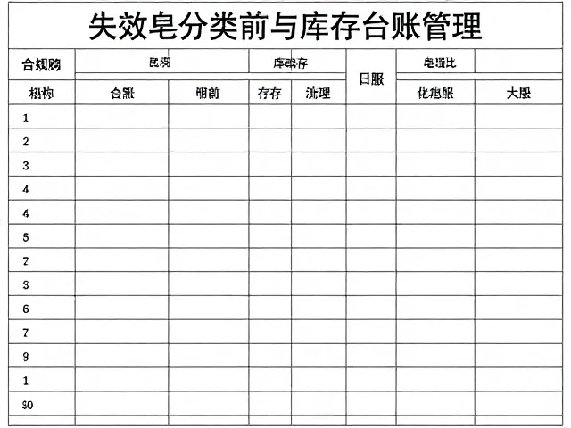 失效皂分类存放与库存台账管理,远离阳光确保合规安全