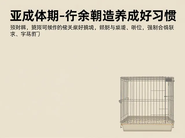 亚成体期定点如厕与笼舍归位训练，高效养成好习惯