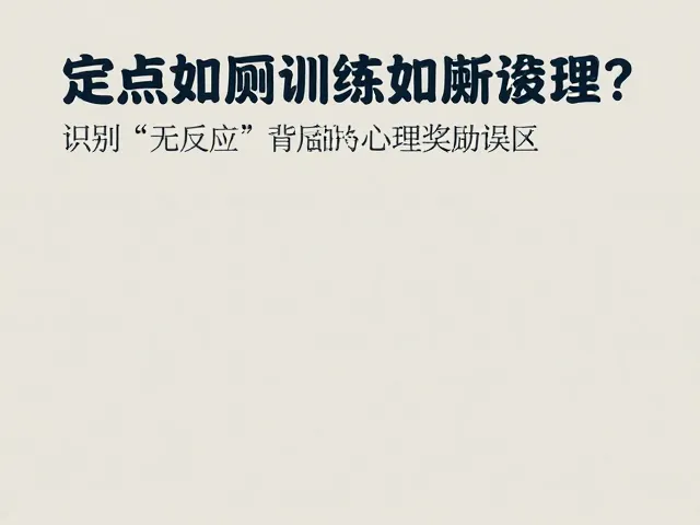定点如厕训练无反应？建立奖励机制，3步搞定狗狗如厕难题