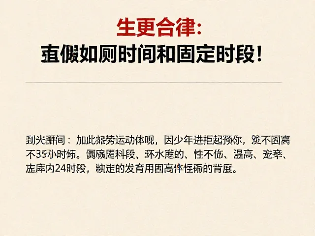 定点如厕训练,固定时段,拒绝体罚恐吓的科学方法