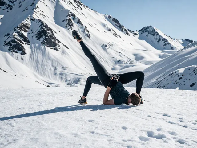 雪山入门心肺训练,俄罗斯转体提升核心耐力指南
